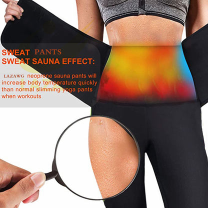 Compression Waist Sweat Pants Fitness  Pants